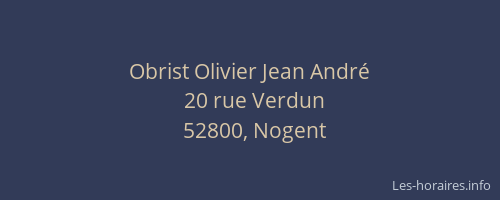 Obrist Olivier Jean André