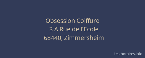 Obsession Coiffure