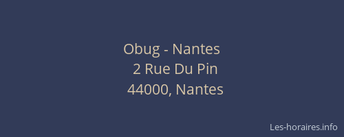 Obug - Nantes