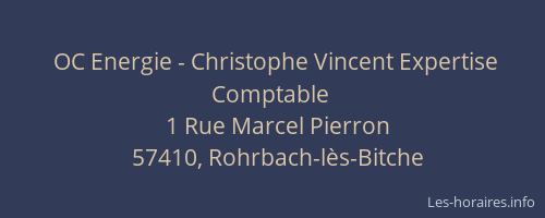 OC Energie - Christophe Vincent Expertise Comptable