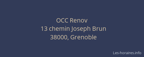 OCC Renov
