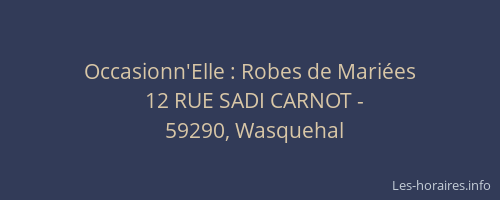 Occasionn'Elle : Robes de Mariées
