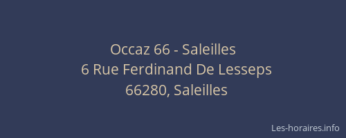 Occaz 66 - Saleilles