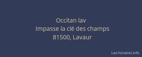 Occitan lav