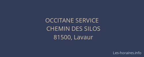 OCCITANE SERVICE