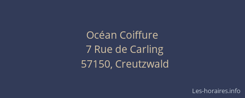 Oc&eacute;an Coiffure