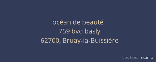 océan de beauté