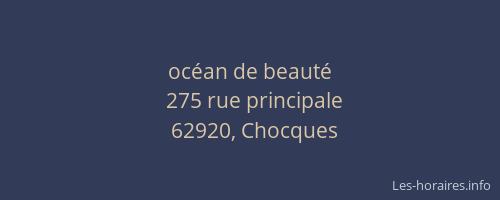 oc&eacute;an de beaut&eacute;