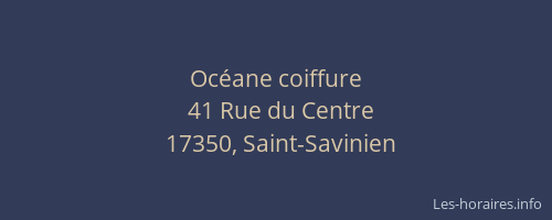 Oc&eacute;ane coiffure