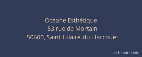 Oc&eacute;ane Esth&eacute;tique