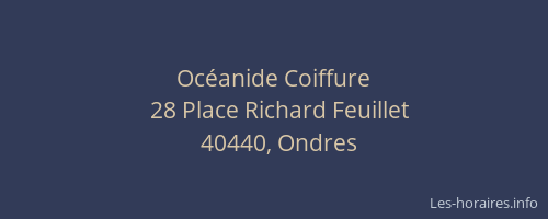 Oc&eacute;anide Coiffure