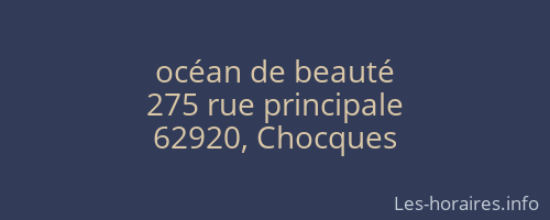 océan de beauté