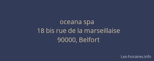 oceana spa