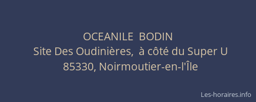 OCEANILE  BODIN