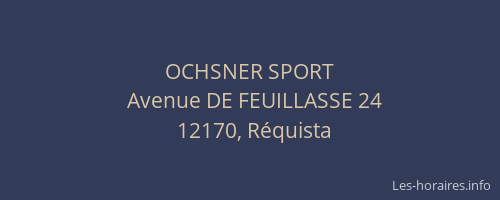 OCHSNER SPORT