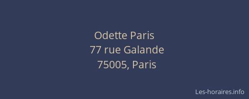 Odette Paris