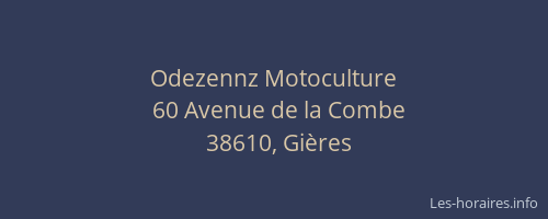 Odezennz Motoculture