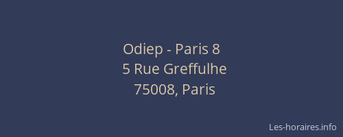 Odiep - Paris 8