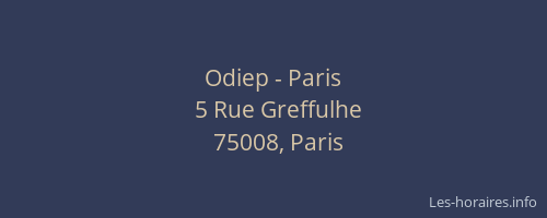 Odiep - Paris