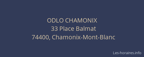 ODLO CHAMONIX
