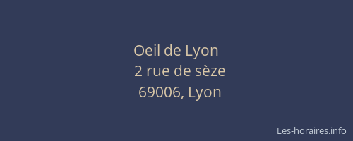 Oeil de Lyon