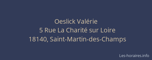 Oeslick Val&eacute;rie