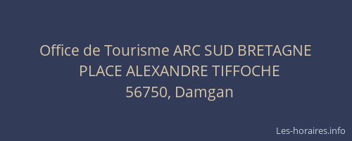 Office de Tourisme ARC SUD BRETAGNE