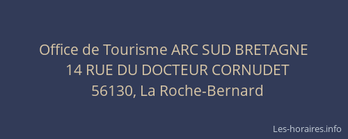 Office de Tourisme ARC SUD BRETAGNE