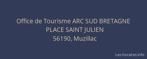 Office de Tourisme ARC SUD BRETAGNE