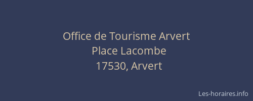 Office de Tourisme Arvert
