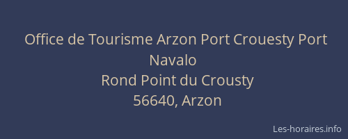 Office de Tourisme Arzon Port Crouesty Port Navalo