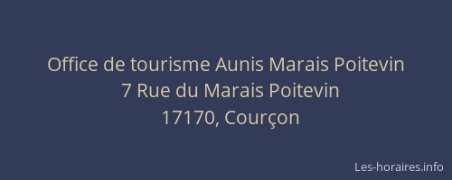 Office de tourisme Aunis Marais Poitevin