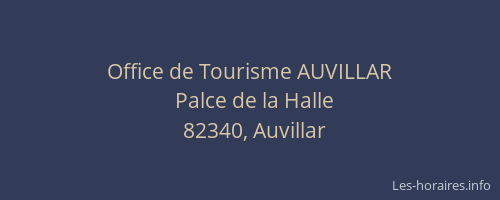 Office de Tourisme AUVILLAR