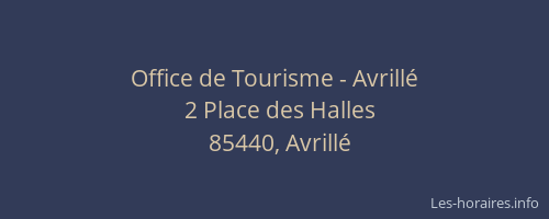 Office de Tourisme - Avrillé
