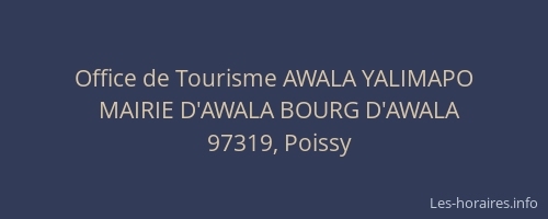 Office de Tourisme AWALA YALIMAPO