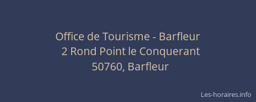 Office de Tourisme - Barfleur