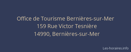 Office de Tourisme Bernières-sur-Mer