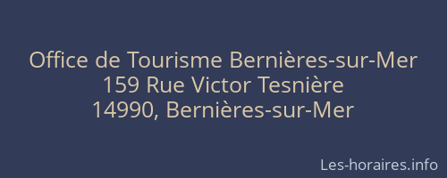 Office de Tourisme Bernières-sur-Mer