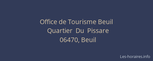 Office de Tourisme Beuil