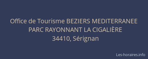 Office de Tourisme BEZIERS MEDITERRANEE