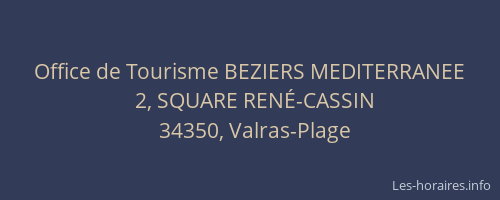 Office de Tourisme BEZIERS MEDITERRANEE