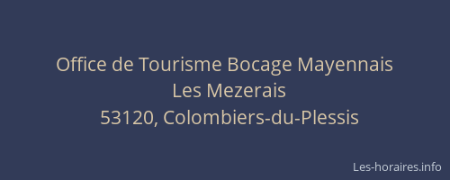 Office de Tourisme Bocage Mayennais