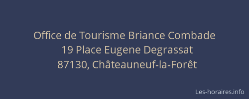 Office de Tourisme Briance Combade
