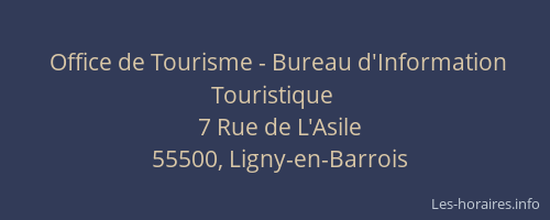 Office de Tourisme - Bureau d'Information Touristique