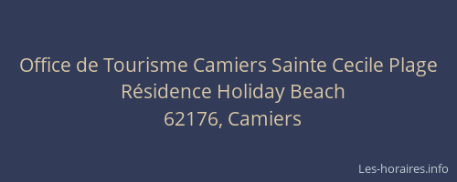 Office de Tourisme Camiers Sainte Cecile Plage