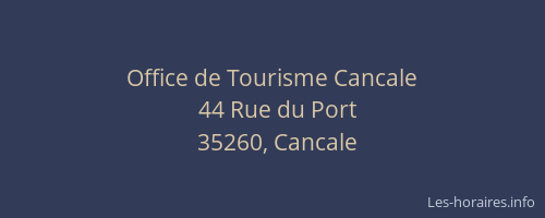 Office de Tourisme Cancale