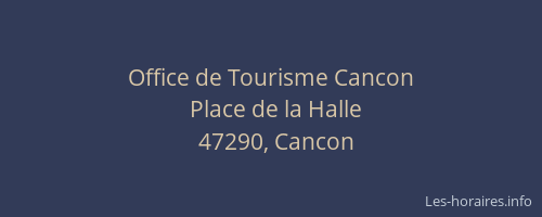 Office de Tourisme Cancon