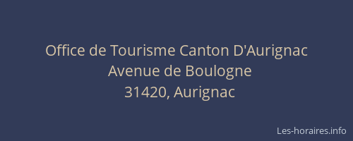 Office de Tourisme Canton D'Aurignac