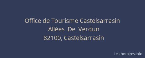 Office de Tourisme Castelsarrasin