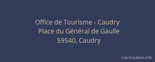 Office de Tourisme - Caudry